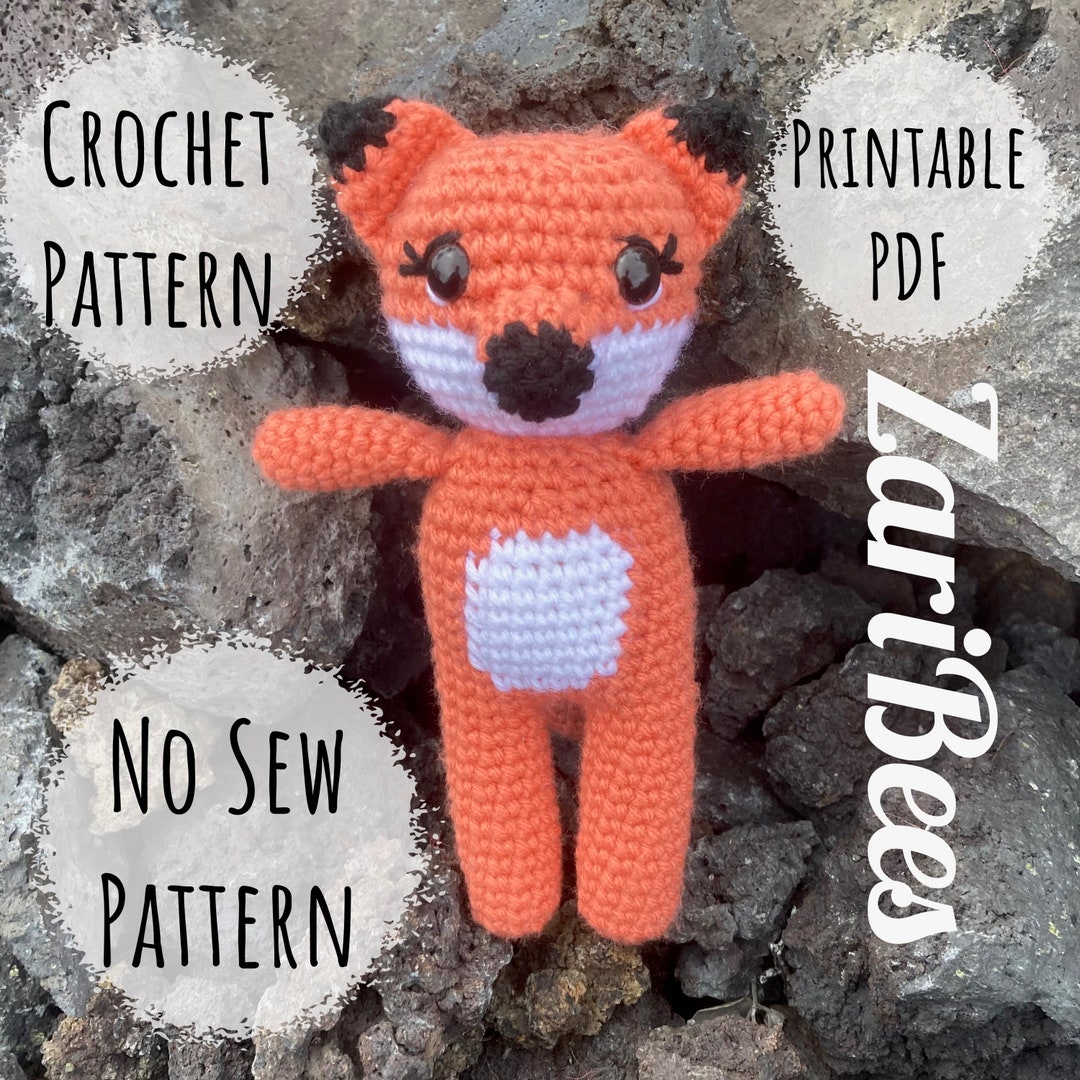 Crochet Pattern: No Sew Friendly Fox - Digital Pattern - Printable PDF ...