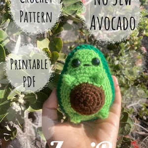 Haakpatroon: No Sew Avocado Buddy - afdrukbare pdf