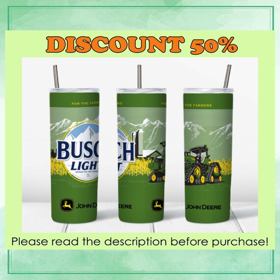 Busch Ligh Full Wrap John Deere Wrap Farmers 20oz Tumbler Etsy