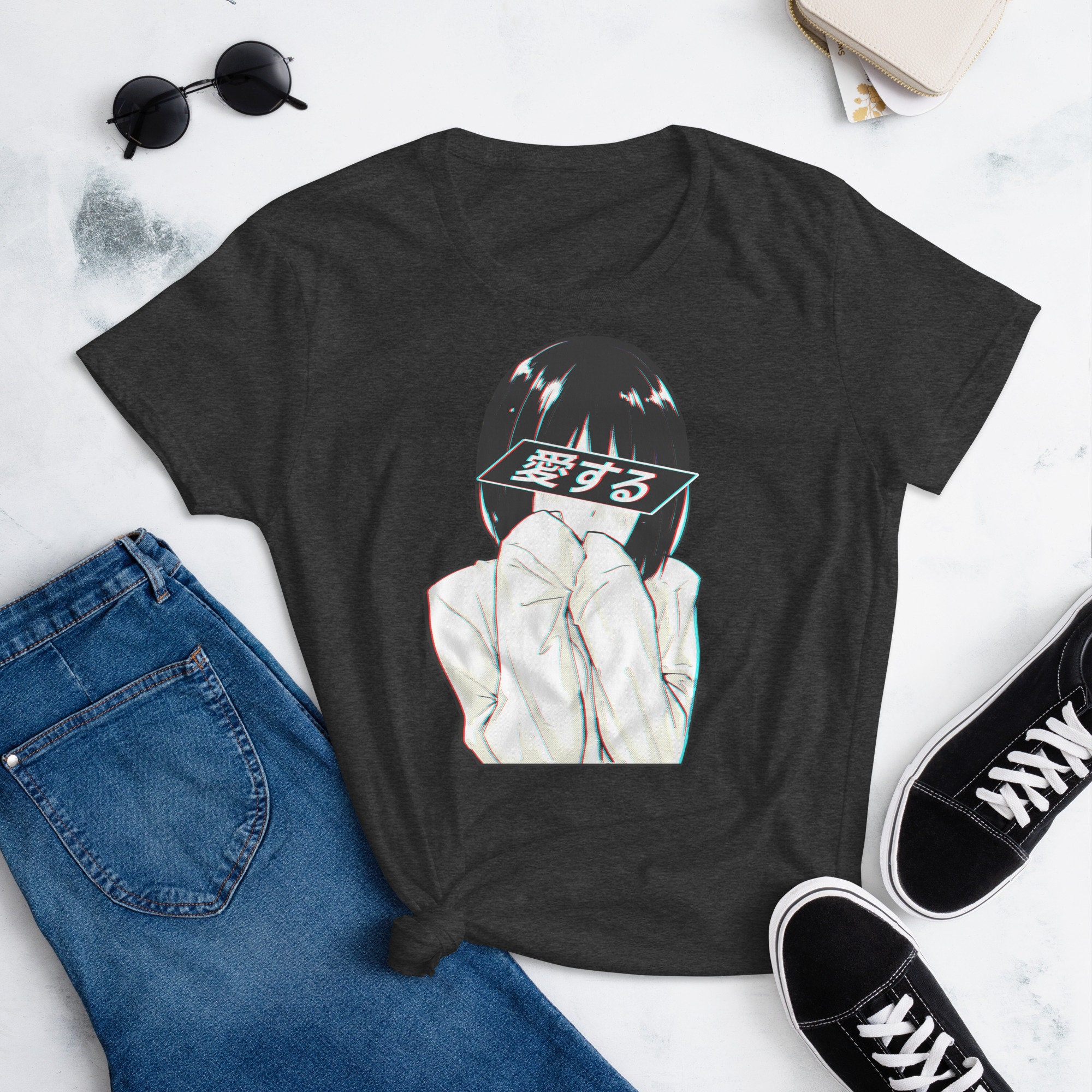 T-Shirt Grande Vague Étoile De La Mort Hokusai Esthétique Art Classique