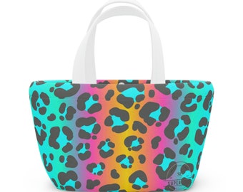 Groovy Cheetah Print Lunch Bag