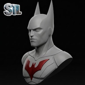 Batman Beyond Collectible Bust | Two piece print | 3D Printable File