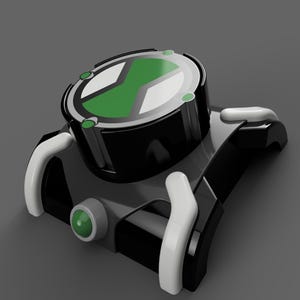 Zestaw podstawek Omnitrix 3D | Pliki STL | Do druku wielokolorowego | Dołączono wstępnie pokolorowane pliki .3mf