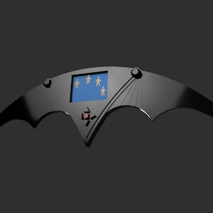 3D Model | 1992 Remote Batarang | Film | Michael Keaton | Digital File | STL files for 3D Printing