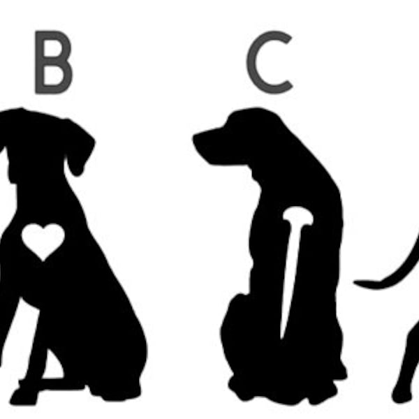 Rhodesian Ridgeback silhouette, lion dog vinyl silhouette, dog vinyl foil, plotter foil decal sticker, lettering Dog Lover Ridgeback