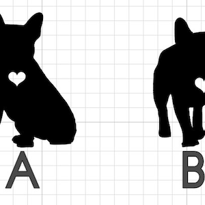 Frenchie Kontur, Französische Bulldogge, Vinyl Kontur, Vinylfolie, Plotter Folie, Aufkleber, Vinyl Sticker Hund, Beschriftung Hundeliebhaber