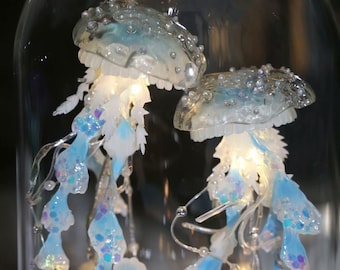 Jellyfish pearl night light table lamp bedside lamp gift for her