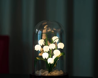 Lily Flower of The Valley Night Light Best Gift for Her Bedroom night Lighting Bedside lamp