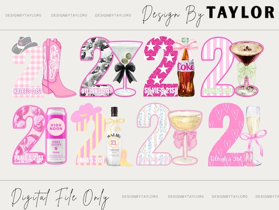 Customized 21st Birthday Sign- DIGITAL FILE ONLY
