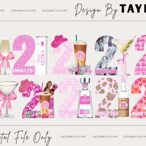 Customized 21st Birthday Sign- DIGITAL FILE ONLY