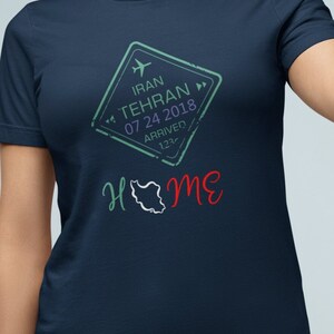 Farsi Persian Shirt, Farsi Gift Tee, Farsi Tehran Iran Tshirt, Persian Fashion Calligraphy T-shirt, Passport stamp, Home T-shirt, Iran Home,