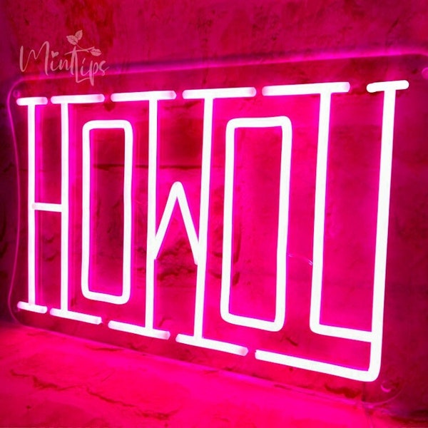 Custom Howdy LED Light, Cowboy bar sign, Custom LED Sign, Entryway Decor Neon Sign, Custom Neon Light,  Ranch Wall Decor, Cowboy Lover Gift