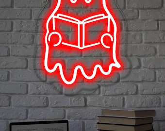 Custom Halloween LED Neon Light,Halloween Ghost Neon Sign,LED Neon Sign,Funky Neon Sign,Halloween Party Decor,Halloween Gift for Kids