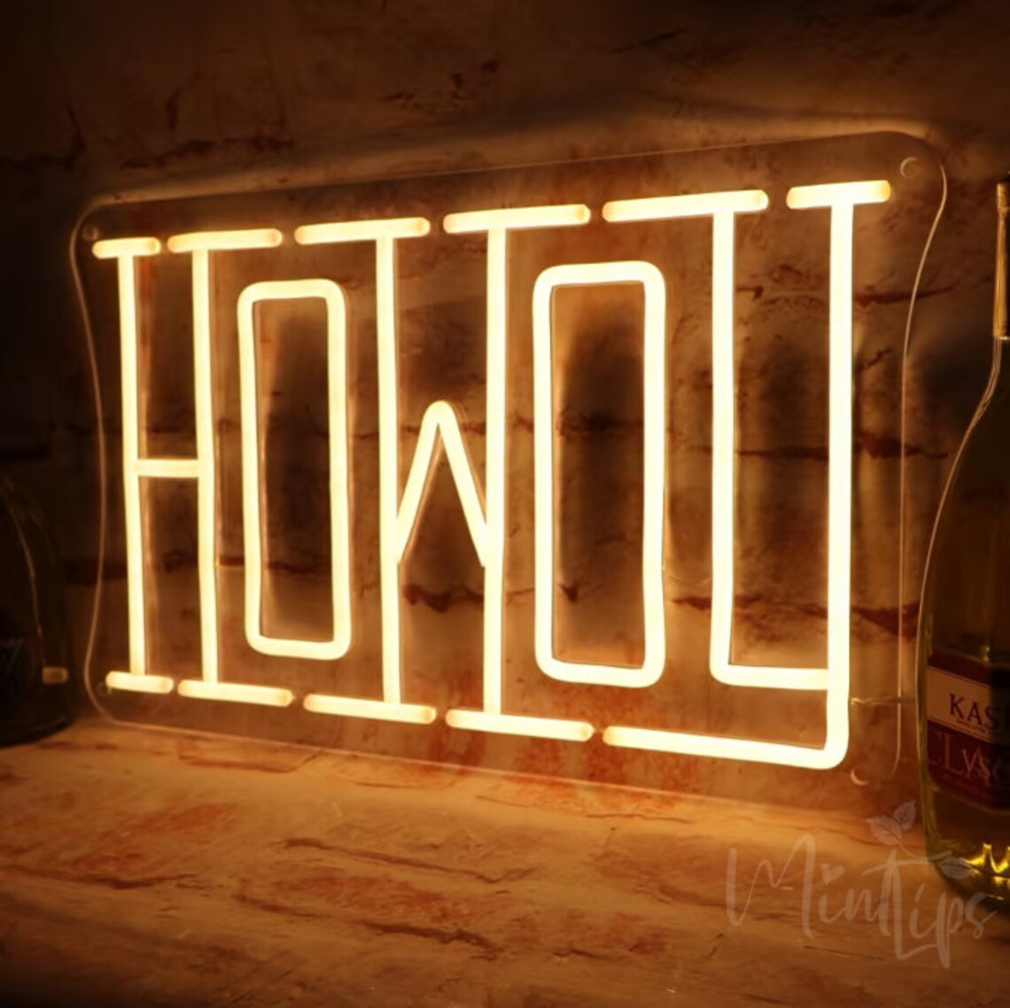 Custom Howdy LED Light Cowboy Bar Sign Custom LED Sign - Etsy
