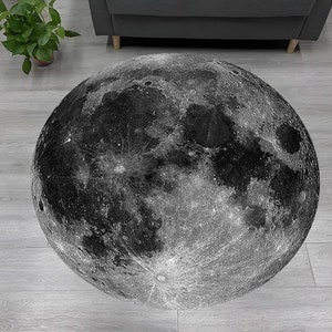 Moon Round Rug, Moon Rug, Round Rug, Moon Planet Rug, Vibrant Moon Rug, Galaxy Rug, Sun Moon Rug, Spaces Rug, Star Rug, Space Rug,Planet Rug