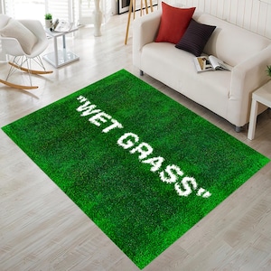 Wet Grass, Wet Grass Rug,Area Rug,Grass Rugs For Living Room,Wet Grass Carpet,Home Decor Rug,Living Room Rug,Chrismas Gift,Wet Grass Pattern