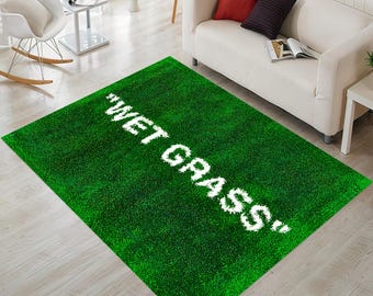 Wet Grass, Wet Grass Rug,Area Rug,Grass Rugs For Living Room,Wet Grass Carpet,Home Decor Rug,Living Room Rug,Chrismas Gift,Wet Grass Pattern