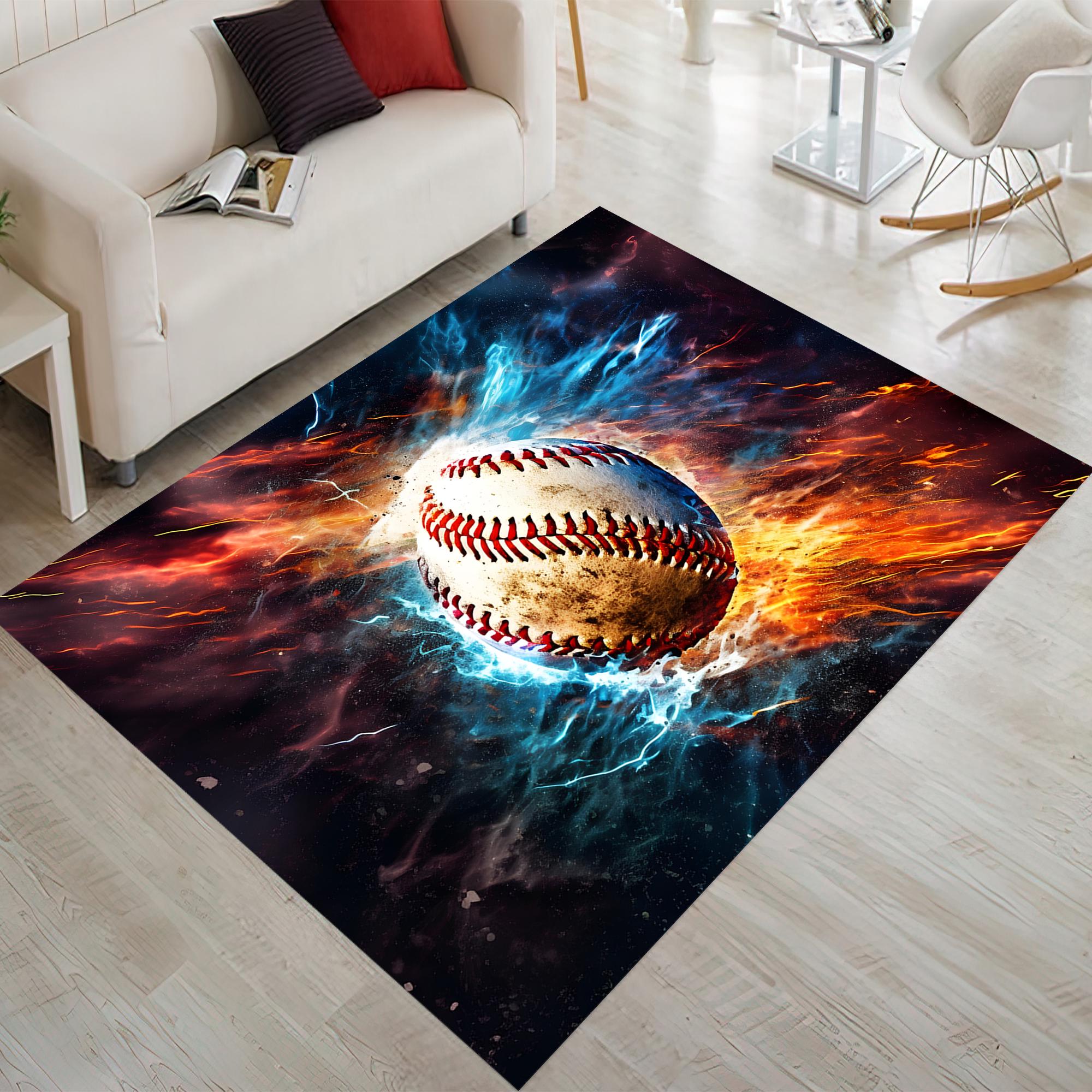 Baseball Rug - Etsy