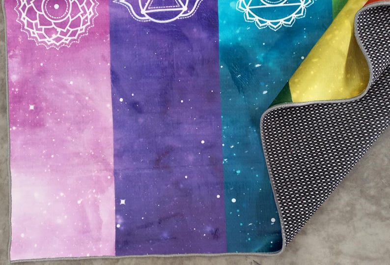 Chakra Rug: Colorful Pop Art Meditation Rug - Etsy