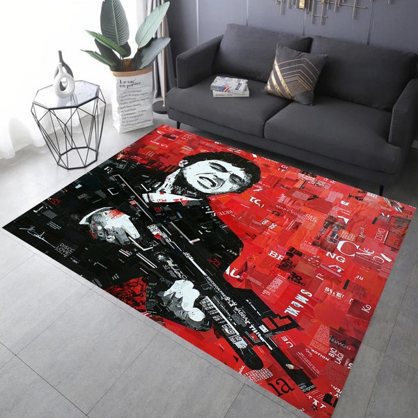 Scarface Rug, Scarface, Tony Montana Rug, Movie Rug, Fan Rug, Themed Rug, Custom Rug, Home Decor, Area Rug, Gift For Him, Patterned Rug