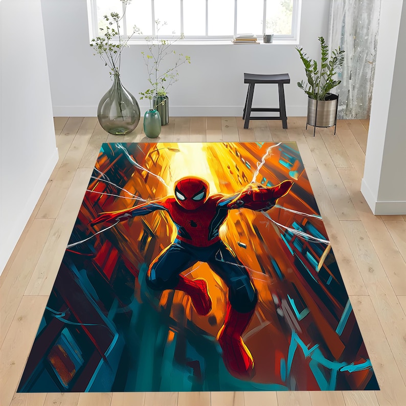 Amazing Spiderman Rug, Spider Man Rug, Spiderman, Spiderman Rug ...