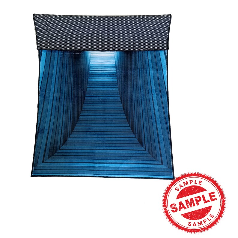 3D Vortex Illusion Rug: Modern Optical Art, Non-slip - Etsy