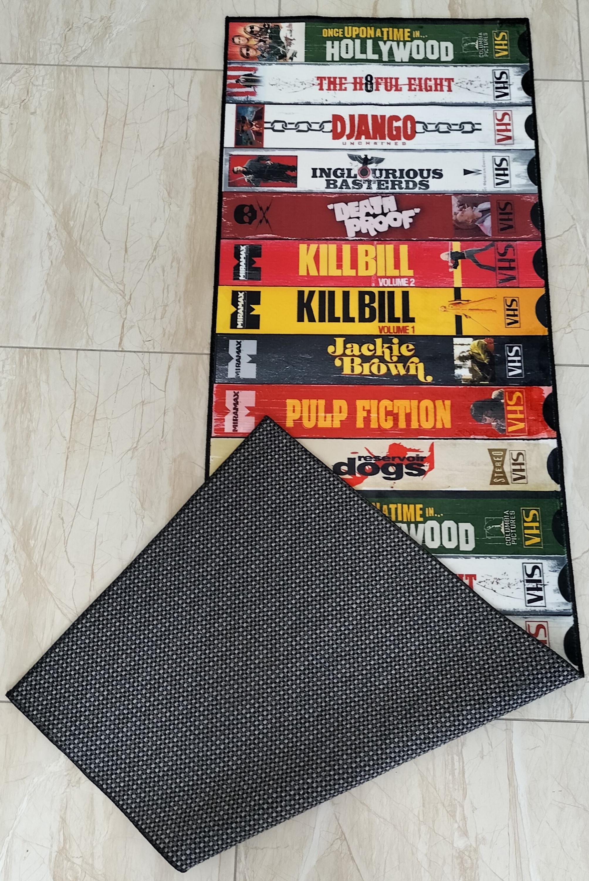 Horror Sticker Rug VHS Horror Movie Rug: Retro Cinema Room Runner - Etsy