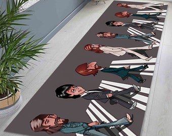 Alfombra de los Beatles: Alfombra de pasillo para sala de música, regalo para fans