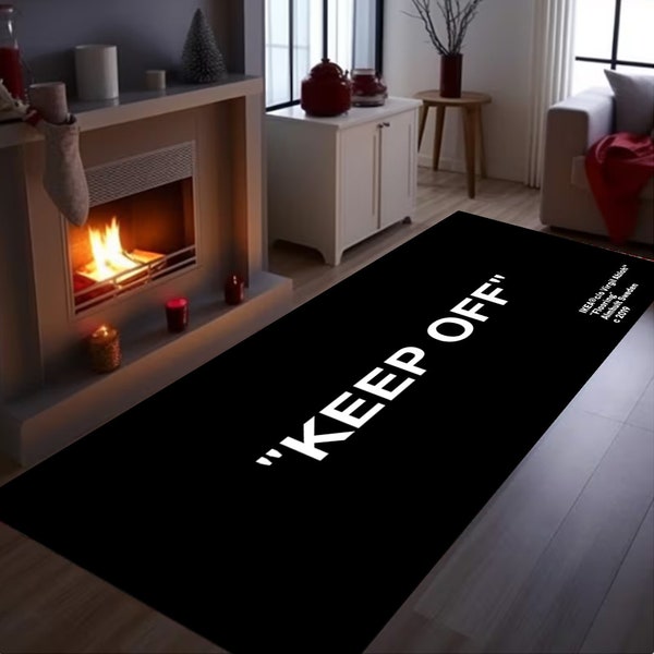 Keep Off Rug, Runner Rug,  Keep Off Runner, Ethnic Rug, Minimalist Rug, Long Rug, Entry Rug, Hallway Runner Rug, Modern Rug, Gift Rug