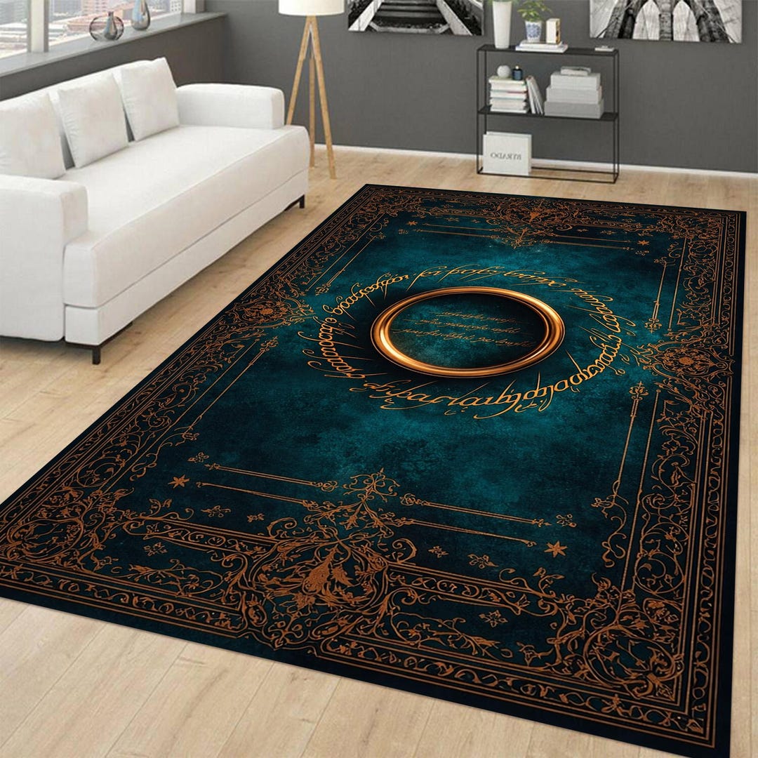 The Lord of the Ring Rug, Movie Decor, Fan Gift - Etsy