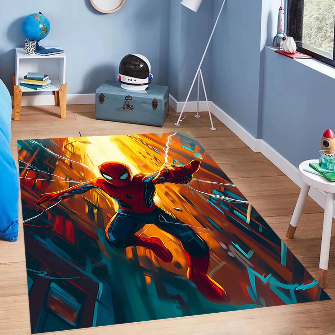 Amazing Spiderman Rug, Spider Man Rug, Spiderman, Spiderman Rug ...