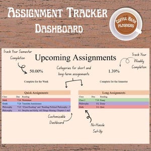 Assignment Tracker Template (Google Sheets)