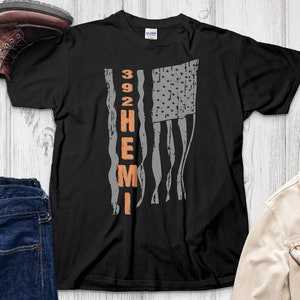 392 Hemi Engine ghosted flag hemi patriotic design T-Shirt