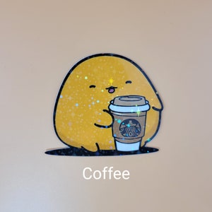 Cute UV Resistant Holographic Laminated | Peeker | Waterproof | Sticker