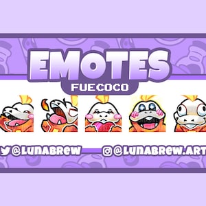 Twitch Emotes - Fuecoco (5) [Discord/Youtube/Streaming]