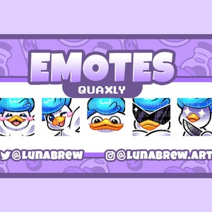 Twitch Emotes - Quaxly (5) [Discord/Youtube/Streaming]