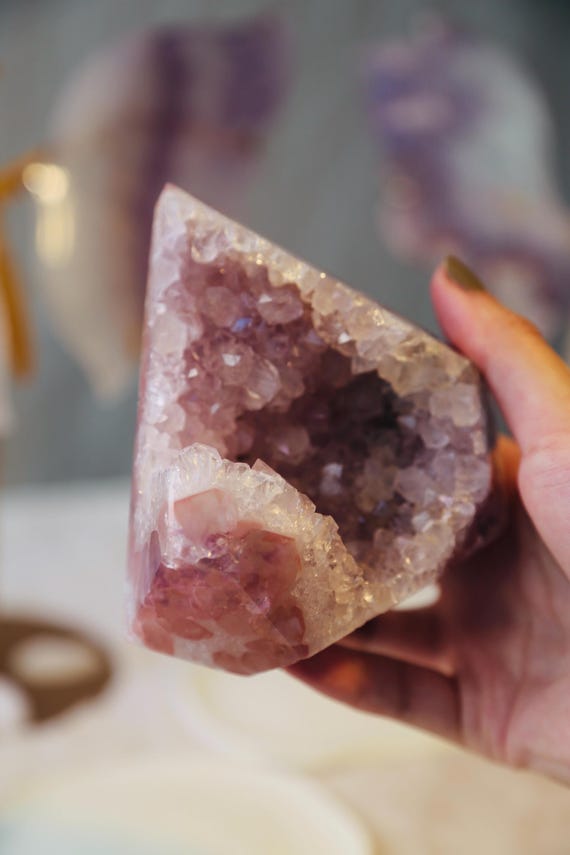 高品質 フラワーシュガーアメジスト ドゥルージー キラキラ 透明感