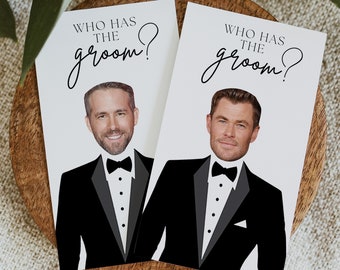 Who has the Groom Games , Bachelorette Party , Groom Scratch off game ,  Bridal Shower Game , Who Has the Groom , Bridal Shower Game, diy