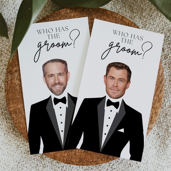 Who Has the Groom Game: Bachelorette Party Scratch Off (Digital Download)