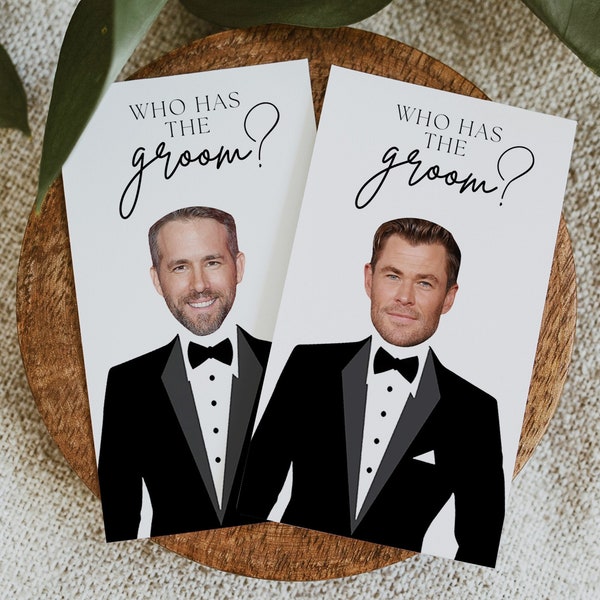 Who has the Groom Games , Bachelorette Party , Groom Scratch off game ,  Bridal Shower Game , Who Has the Groom , Bridal Shower Game, diy