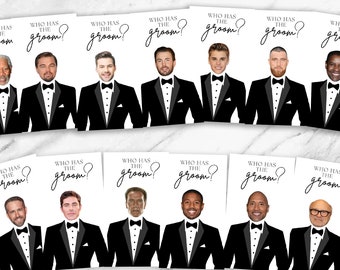 Who has the Groom, Scratch off game, Bridal Shower Games, Printed, Bridal Shower Scratch Off, Bachelorette Games, Groom Scratch off, Wedding
