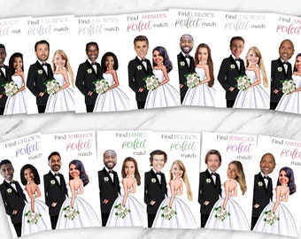 Custom Bride & Groom Scratch Off Game: Bridal Shower Fun