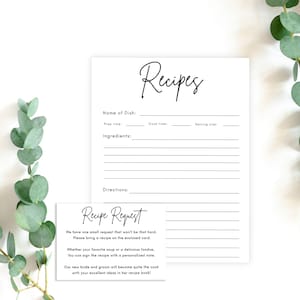 Receptkaart met receptverzoek | Modern vrijgezellenfeest| Minimalistisch vrijgezellenfeestspel | Vrijgezellenfeestspel | Bewerkbare sjabloon| GA142