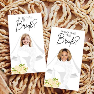 Printed, Gas The Bride Bridal Shower Game, Who Has the Bride Bridal Shower Game set, Celebrity Bridal Shower Games Modern Minimalist GA142
