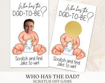 Who's the Dad Scratch Off Game, Baby Shower Fun