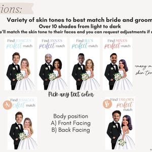 Bridal Shower Games, PRINTED Personalized Celebrity Who Has the Groom Scratch Off Game, Perfect Match ™ image 5