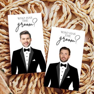 PRINTED Bridal Shower Games, Printed, Who has The Groom, Bridal Shower Scratch Off, Who Has the Groom Scratch off Game, Bachelorette Games