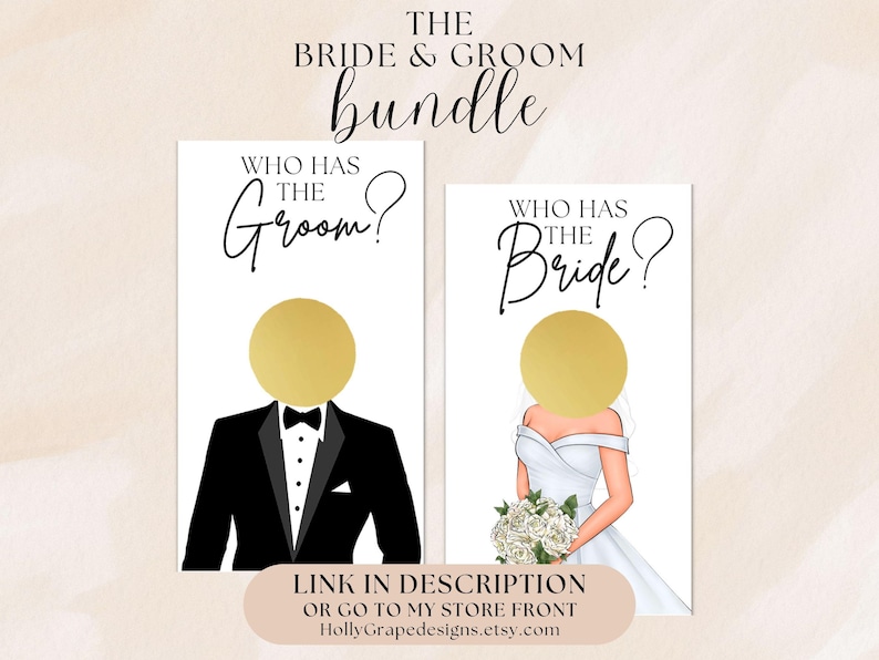 Bridal shower games, who has the groom, who has the groom scratch off, who has the bride, scratch off game, bridal shower game, couple shower game, bachelorette party game, bachelorette games, Indian wedding games, Indian shower game, printed bridal