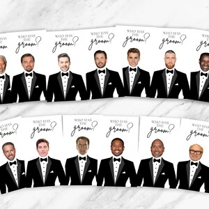 Who Has the Groom Bridal Shower Game, Personalized Who Has the Groom