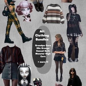 Y2K Grunge Mystery Bundle | 3-5 Vintage & Thrifted Pieces | Soft Goth, Alt Girl, 2000s Aesthetic Clothing Box